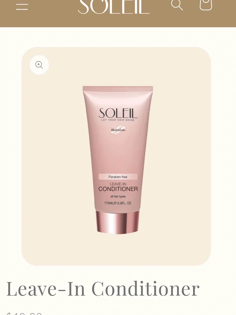SOLEIL Leave-In Conditioner - Picture 4 of 4